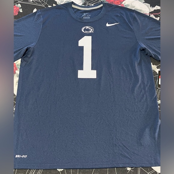 NWT 2014 NIKE DRI-FIT PSU PENN STATE NITTANY LIONS PLAYERS LEGEND LOGO L RARE - Picture 2 of 9